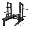 Valor Fitness Competition Bench Press Rack- Safety Spotter Bars - Heavy Duty - 7 J-Hooks & 4 Band Pegs -Power Lifting Max Weight 1000 lbs Certified IPF Standard view 1