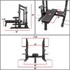 Valor Fitness Competition Bench Press Rack- Safety Spotter Bars - Heavy Duty - 7 J-Hooks & 4 Band Pegs -Power Lifting Max Weight 1000 lbs Certified IPF Standard view 2