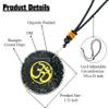 Amazing Gemstone Shungite Round Orgonite Pendant Necklace for Protection - Powerful Orgone Pendant for Men, Women (OM) view 2