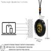 Amazing Gemstone Shungite Round Orgonite Pendant Necklace for Protection - Powerful Orgone Pendant for Men, Women (OM) view 3