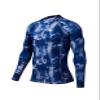 ADOREISM Men's Long Sleeve Rash Guard Surf Swim Shirt Splice UPF 50+ Compression for MMA BJJ Jiu Jitsu Fishing Hiking (Banana Leaf,S) view 1