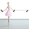 Pro-Gymnastics Ballet Barre 20 FT Long Single Bar 2.0 Diameter Black Fixed Height Wall Mount Ballet Barre System Wood, Home and Studio Ballet Bar, Kids/Adults, Dance, Stretch Bar, Dancing/Stretching view 3