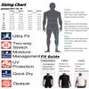 ADOREISM Men's Long Sleeve Rash Guard Surf Swim Shirt Splice UPF 50+ Compression for MMA BJJ Jiu Jitsu Fishing Hiking (Pixel Blue,2XL) view 2