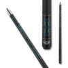 Athena ATH51 Lime Green and Blue Pin Stripe Pool Cue - 19oz view 2