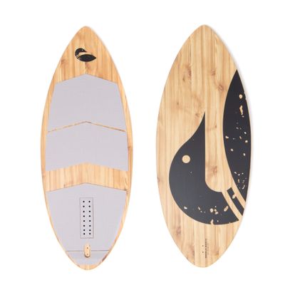 Paddle North Lake Surfer - Skim Style Wakesurf Board - 54 Inches Long with 3-Fin Setup
