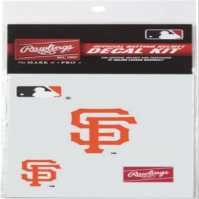 Rawlings | MLB Authentic Baseball Helmet Decal Kit | San Francisco Giants