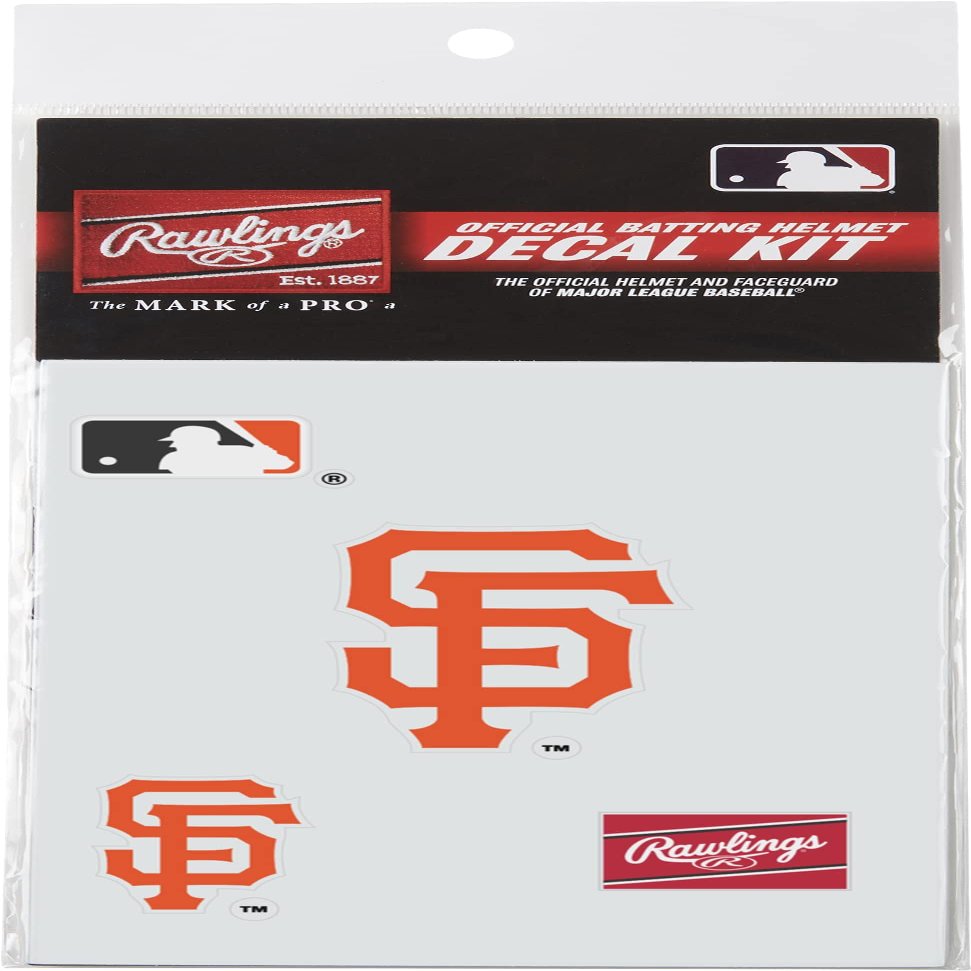 Rawlings | MLB Authentic Baseball Helmet Decal Kit | San Francisco Giants