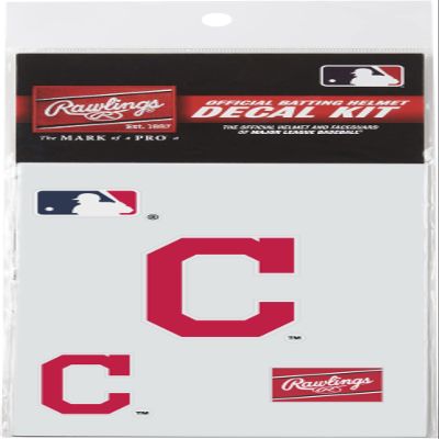 Rawlings | MLB Authentic Baseball Helmet Decal Kit | Cleveland Indians