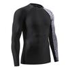 ADOREISM Men's Long Sleeve Rash Guard Surf Swim Shirt Splice UPF 50+ Compression for MMA BJJ Jiu Jitsu Fishing Hiking (Chapped,2XL) view 3