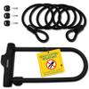 KOHLBURG U-Lock with Highest Security Level 15/15, German Certified - Large 13.5" x 6.7" Heavy Duty Anti Theft Bike u Lock with 67 Steel Cable, 3 Keys, Bracket - ulock for ebike Bicycle & Scooter view 1