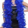 SACASUSA 100g Turkey Chandelle Feather Boas 6 Feet Long Beautiful Color (Royal Blue) view 2