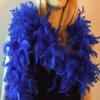 SACASUSA 100g Turkey Chandelle Feather Boas 6 Feet Long Beautiful Color (Royal Blue) view 4