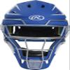 Rawlings | MACH Catcher's Helmet | Baseball | Senior (7 1/8" - 7 3/4") | Royal/White view 2