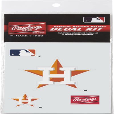 Rawlings | MLB Authentic Baseball Helmet Decal Kit | Houston Astros