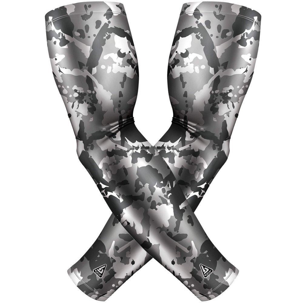 B-Driven Sports Premium Pro-Fit Compression Arm Sleeves for Men Women & Youth 44 Graphic Designs Improve Circulation Reduce Muscle Fatigue Enhance Performance for Baseball Football & More (1 Pair)