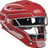 Rawlings | MACH Catcher's Helmet | Baseball | Senior (7 1/8" - 7 3/4") | Scarlet/White view 1