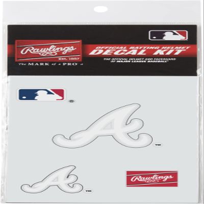 Rawlings | MLB Authentic Baseball Helmet Decal Kit | Atlanta Braves