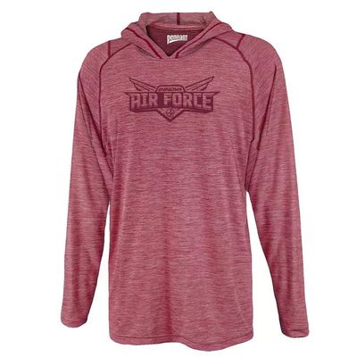 Innova Discs Air Force Hooded Performance Long Sleeve Disc Golf Jersey Shirt - Heather Burgundy - XXL