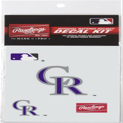 Rawlings | MLB Authentic Baseball Helmet Decal Kit | Colorado Rockies