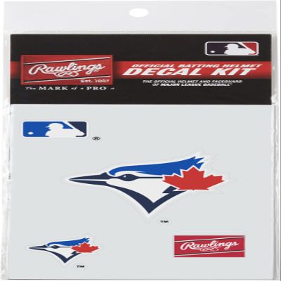 Rawlings | MLB Authentic Baseball Helmet Decal Kit | Toronto Blue Jays