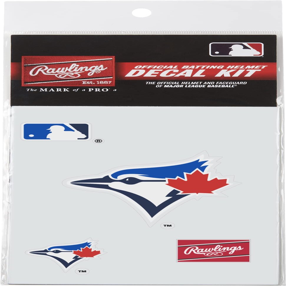 Rawlings | MLB Authentic Baseball Helmet Decal Kit | Toronto Blue Jays