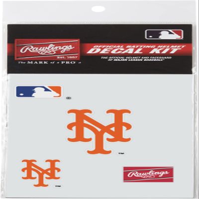 Rawlings | MLB Authentic Baseball Helmet Decal Kit | New York Mets
