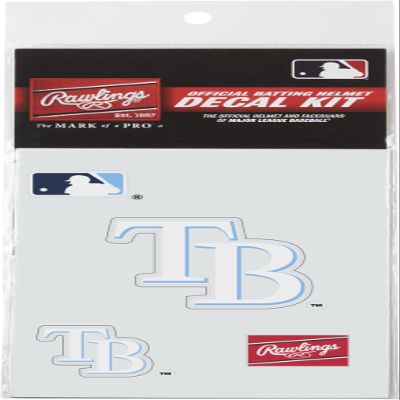 Rawlings | MLB Authentic Baseball Helmet Decal Kit | Tampa Bay Rays