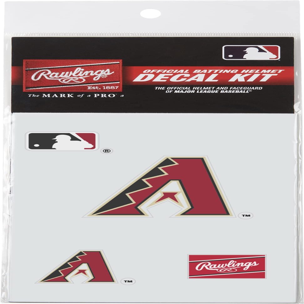Rawlings | MLB Authentic Baseball Helmet Decal Kit | Arizona Diamondbacks