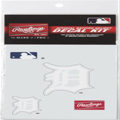 Rawlings | MLB Authentic Baseball Helmet Decal Kit | Detroit Tigers