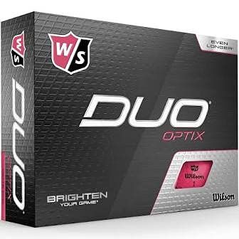 2020 New Wilson Duo Optix Golf Ball Bundles (Choose Qty) (3 Dozen Pack, Pink)
