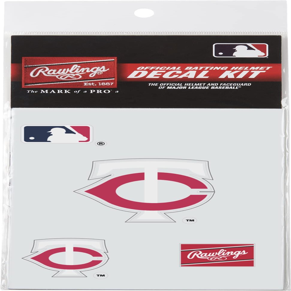 Rawlings | MLB Authentic Baseball Helmet Decal Kit | Minnesota Twins