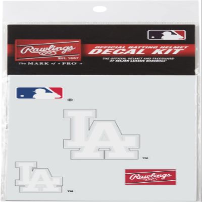 Rawlings | MLB Authentic Baseball Helmet Decal Kit | Los Angeles Dodgers
