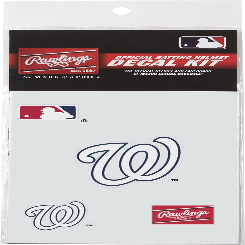 Rawlings | MLB Authentic Baseball Helmet Decal Kit | Washington Nationals