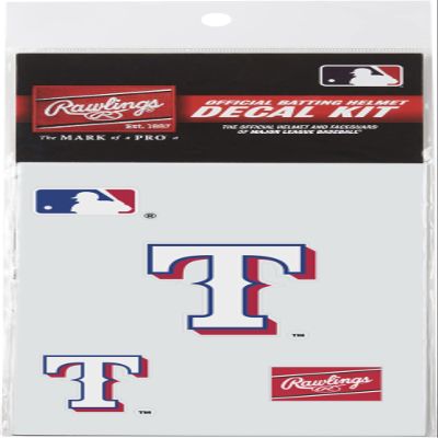 Rawlings | MLB Authentic Baseball Helmet Decal Kit | Texas Rangers