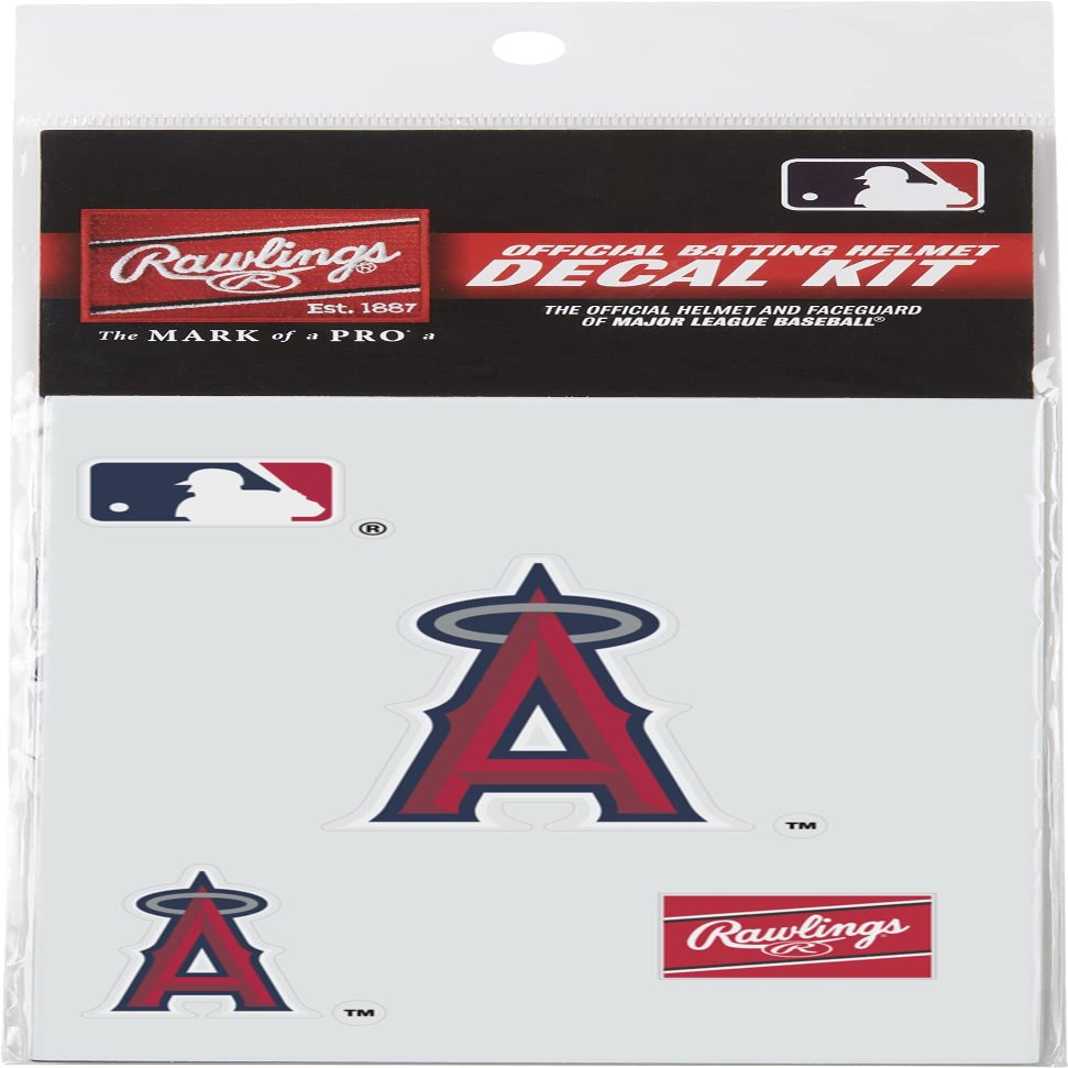 Rawlings | MLB Authentic Baseball Helmet Decal Kit | Los Angeles Angels of Anaheim