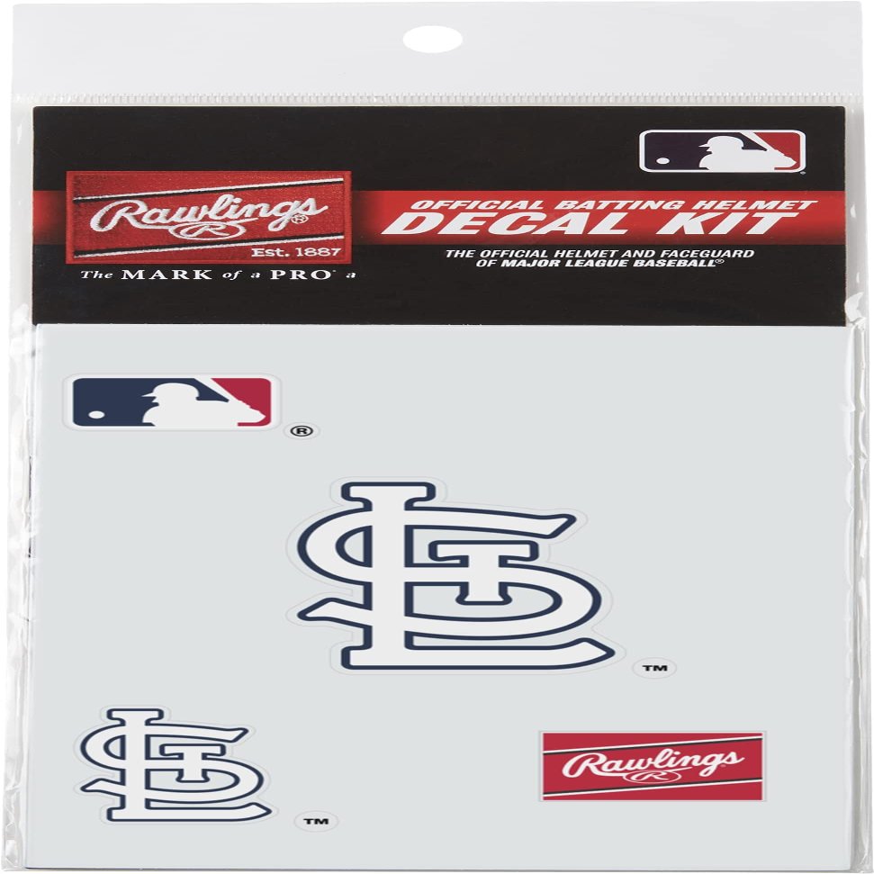 Rawlings | MLB Authentic Baseball Helmet Decal Kit | St. Louis Cardinals