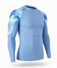HUGE SPORTS Men's Rash Guard Long Sleeves UPF 50+ UV Sun Protection Quick Drying Splice Compression Swim Shirts Ocean view 3