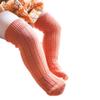 BULINGNA Toddler Infant Baby Girl Boys Solid Anti-Slip Knitted Long Stockings Kids Cotton Knee Stockings (Orange, 3-5 Years) view 2