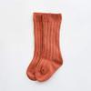 BULINGNA Toddler Infant Baby Girl Boys Solid Anti-Slip Knitted Long Stockings Kids Cotton Knee Stockings (Orange, 3-5 Years) view 3