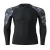 HUGE SPORTS Men's Rash Guard Long Sleeves UPF 50+ UV Sun Protection Quick Drying Splice Compression Swim Shirts view 2