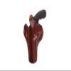 Pusat Holster Premium Leather Thumb Break Belt Holster 6 inch 357 MAG for Revolver Rossi Model 971-972 (Brown Left, Rossi 971) view 1