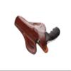 Pusat Holster Premium Leather Thumb Break Belt Holster 6 inch 357 MAG for Revolver Rossi Model 971-972 (Brown Left, Rossi 971) view 4