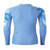 HUGE SPORTS Men's Rash Guard Long Sleeves UPF 50+ UV Sun Protection Quick Drying Splice Compression Swim Shirts Ocean view 4