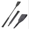 Riding Crop 18" for Horses, Equestrian Riding Crop for Horses, Double Slapper Horse Crop, Black English Riding Crop, Genuine Leather Horse Crop (Black) view 1