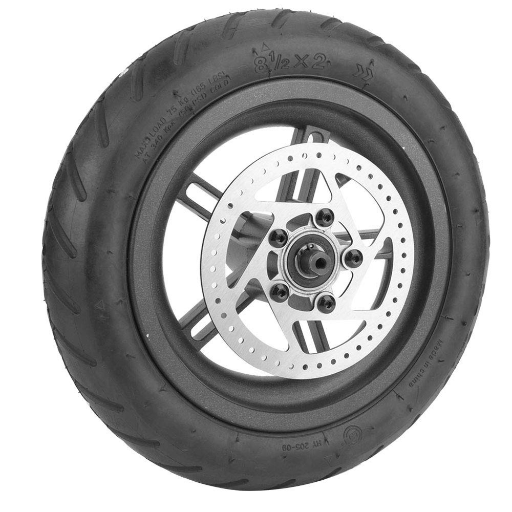 Electric Scooter Tire, Lightweight Rubber&Alloy Rear Wheel Tire Disc Brake Tyre Replacement Fit for for M365 Electric Scooter Car