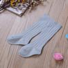 BULINGNA Toddler Infant Baby Girl Boys Solid Anti-Slip Knitted Long Stockings Kids Cotton Knee Stockings (Light Blue, 6-12 Months) view 3