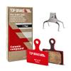 TOP BRAKE Disc Road Bike Brake Pads for Shimano XTR-M9100,Dura Ace R9170, GRX RX400, BR RS305,405,505,805; Tektro HD-R310/R510,TRP-Hylex Flat Mount view 1