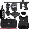 Action Village Empire Mini GS TP Level 1 Protector Paintball Gun Package Kit (Dust Black/Dust Black, Glove Size: Small/Medium)