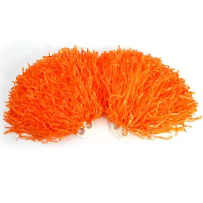 VGEBY 8 Colors 2pcs Fashionable Cheerleader Pom Poms Aerobics and Dance Props Sports Party Dance Accessories(Orange)