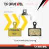 TOP BRAKE Disc Road Bike Brake Pads for Shimano XTR-M9100,Dura Ace R9170, GRX RX400, BR RS305,405,505,805; Tektro HD-R310/R510,TRP-Hylex Flat Mount view 3